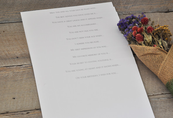 Birthday Keepsake Book Birthday Keepsake Book