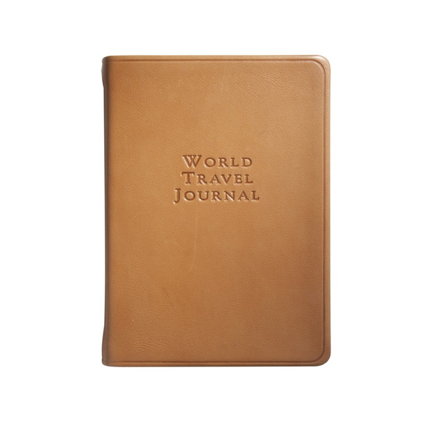 Leather World Travel Journal - British Tan- from Blue Sky Papers