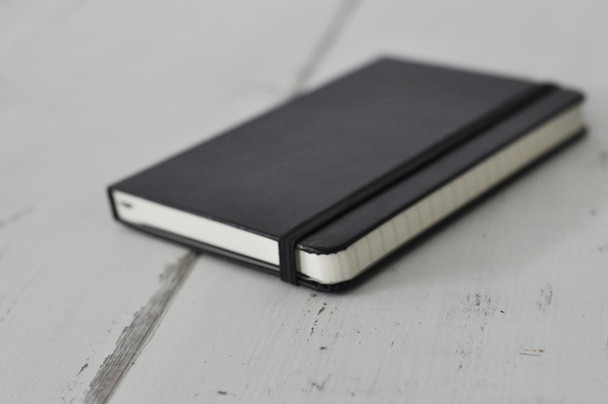 Black Ruled Moleskine Notebook - Moleskine Classic  - Blue Sky Papers