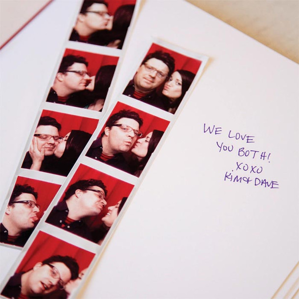 Fresh Creative Guestbook from Blue Sky Papers - pages can accomodate photo strips!