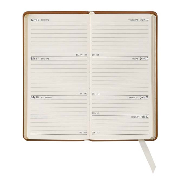 Leather Pocket Planner 2021 - inside pages - from Blue Sky Papers