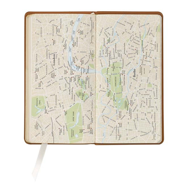 Leather Pocket Planner 2021 - maps included - from Blue Sky Papers