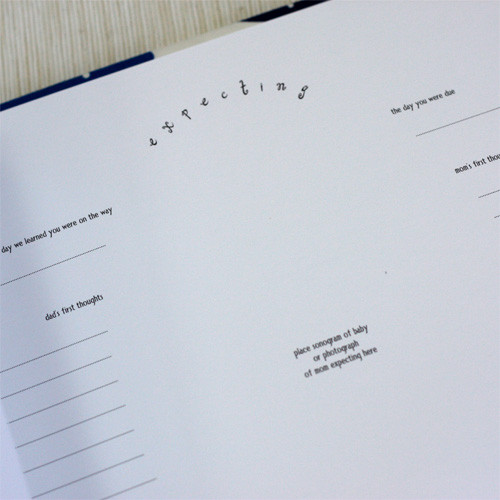 Fresh Baby Book - Inside Pages