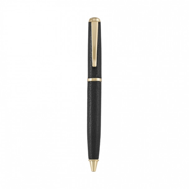 Leather Ballpoint Pens - Black Goatskin Leather - from Blue Sky Papers