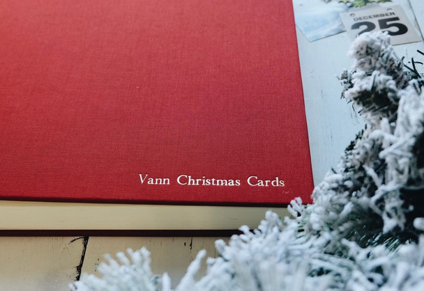 Classic, Archival Photo Album - Red Linen Personalization - by Blue Sky Papers Classic, Archival Photo Album - Red Linen Personalization - by Blue Sky Papers