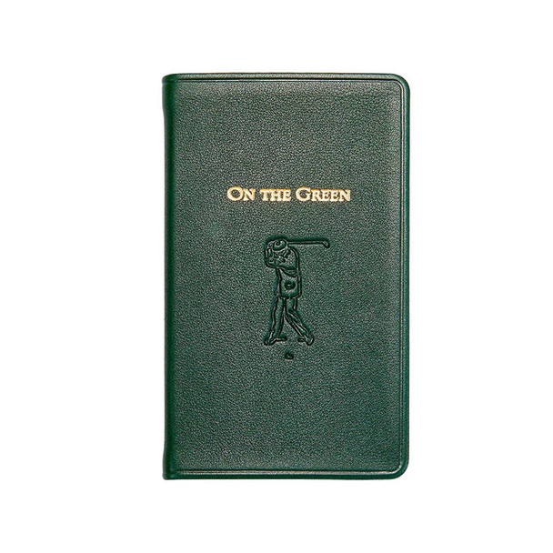 Leather USGA Scorebook - Full grain, dark green leather - from Blue Sky Papers