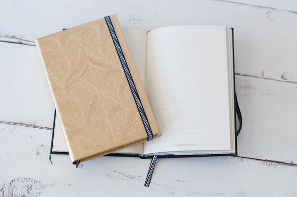 Christian Lacroix Notebook - medium notebook open and closed