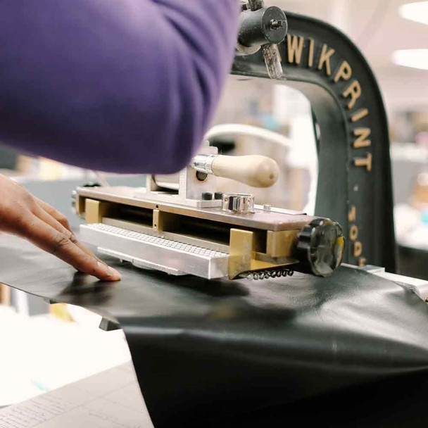 Custom Metal Die- Logo embossing process- from Blue Sky papers