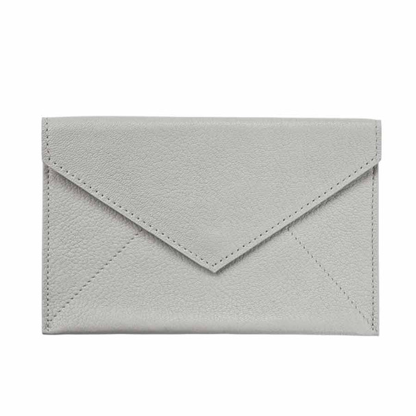 Leather Photo Wallet - Gray Goatskin Leather- from Blue Sky Papers
