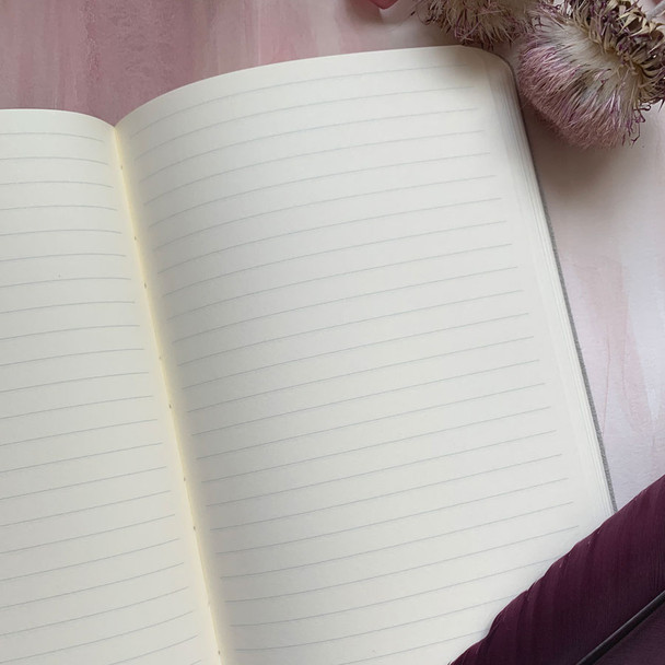 Pearl Leather Wedding Journal - lined ivory pages - by Blue Sky Papers