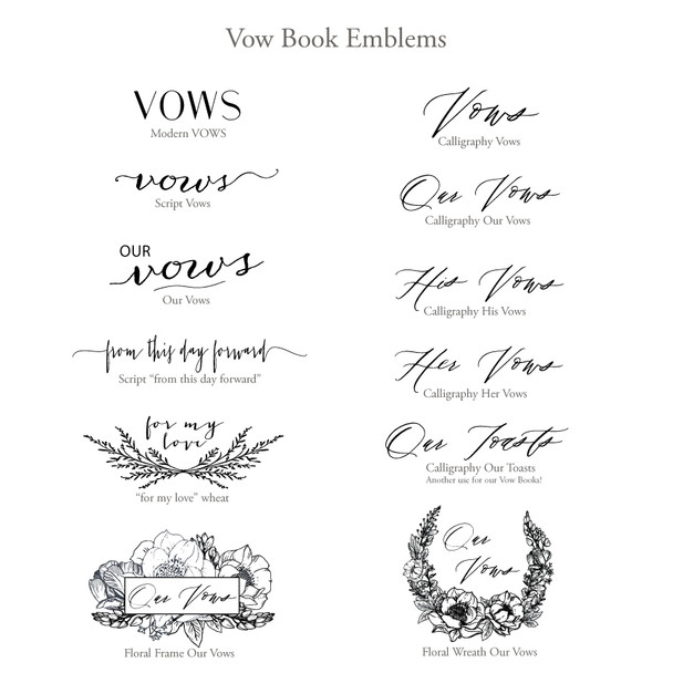 Wedding Vow Keepsake Book - Vow Book Emblems - by  Blue Sky Papers