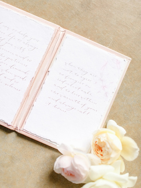 Inside a vow book - Blue Sky Papers