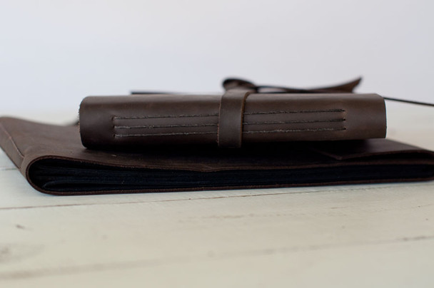 Leather Artisan Books - simple and sophisticated spine detail- by Blue Sky Papers Leather Artisan Books - simple and sophisticated spine detail- by Blue Sky Papers