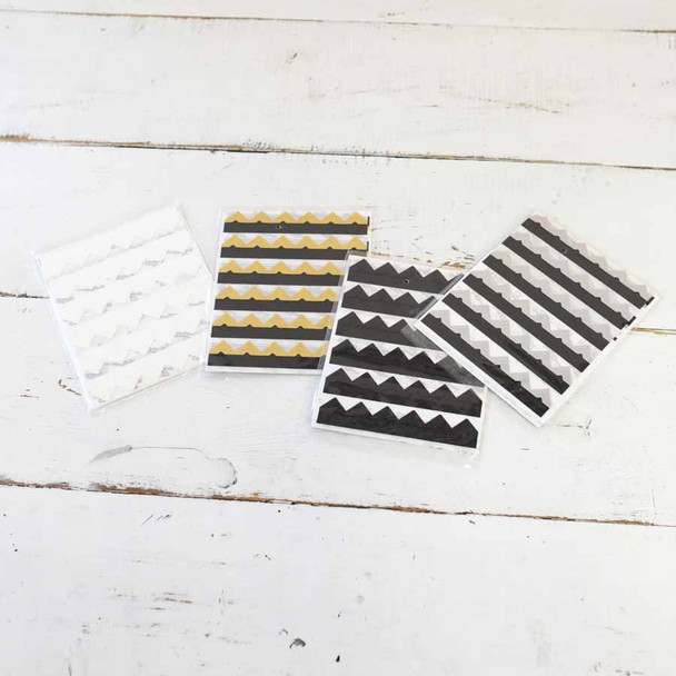 Colored Photo Corners - ivory, gold, black and silver - Blue Sky Papers