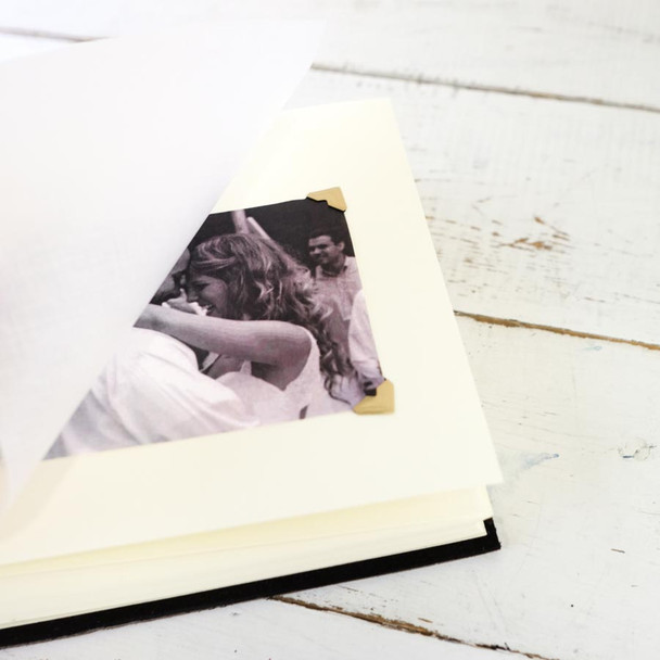 Colored Photo Corners - gold - from Blue Sky Papers