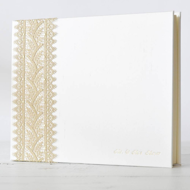 Royal Gold Lace Custom Book- Personalized in Gold- by Blue Sky Papers