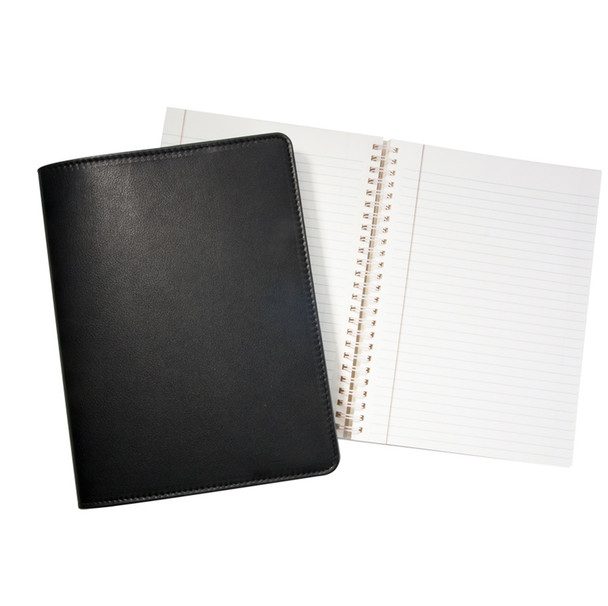 Leather Notebook - Black Goatskin Leather - from Blue Sky Papers