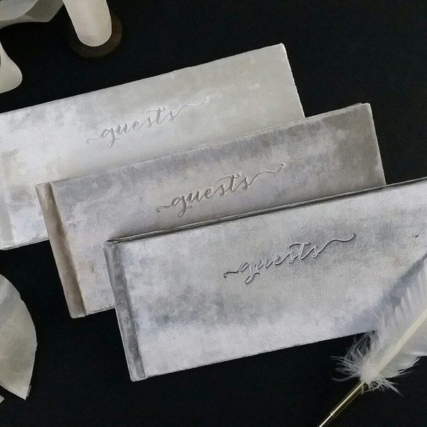 Panoramic Velvet Guestbook - lucious velvet - by Blue Sky Papers