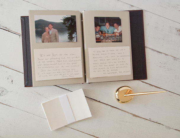 Memorial Guest Book Keepsake of Memories - mix photos with the message cards Memorial Guest Book Keepsake of Memories - mix photos with the message cards