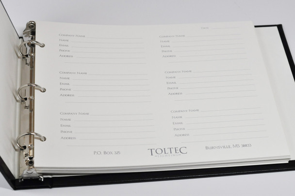 Custom Corporate Guest Book- Custom printed pages- by Blue Sky Papers