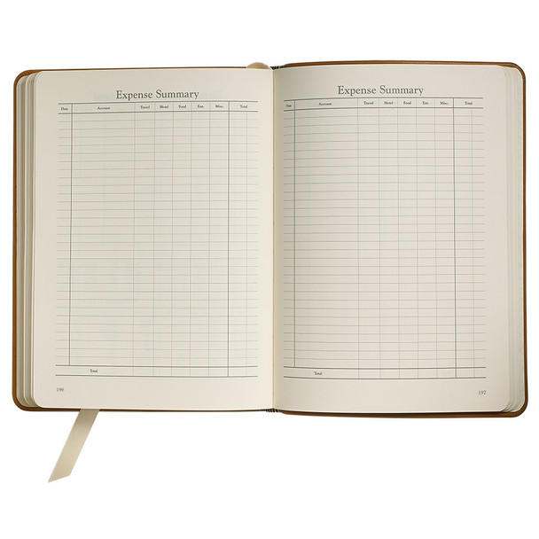 Leather Desk Diary 2021 - expense summary