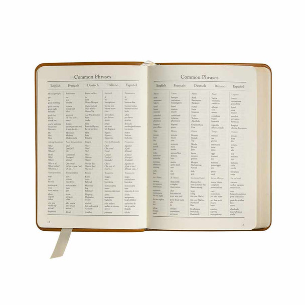 Leather Day Planner 2021 - common phrases - from Blue Sky Papers