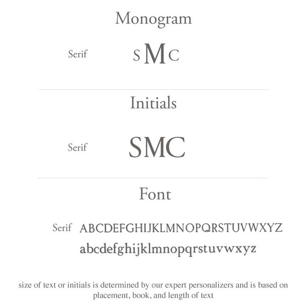 Leather Recipe Binder - Embossing option examples, Blind embossing only - by Blue Sky Papers