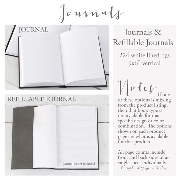 Braided Leather Spine Journal - Leather Journal that can also be a Refillable Journal