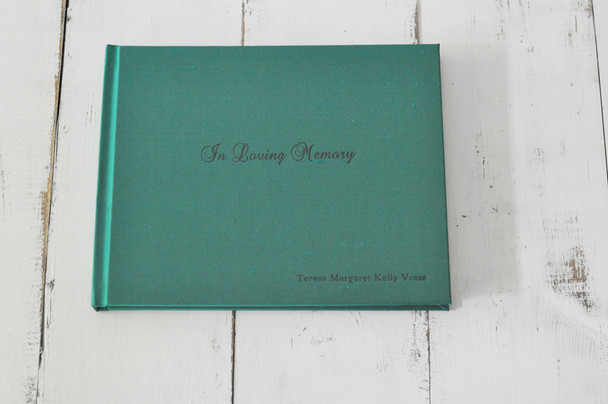 Personalized In Loving Memory Memorial Sign-in Book