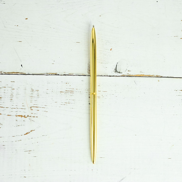 Poketo Slim Pens - Gold, sold individually - from Blue Sky Papers