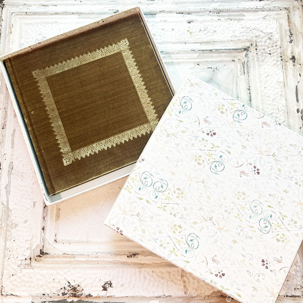 Velvet Photo Album - Bronze velvet with Tribal Frame design - from Blue Sky Papers Velvet Photo Album - Bronze velvet with Tribal Frame design - from Blue Sky Papers