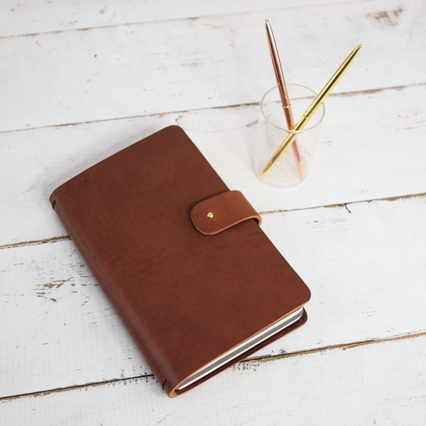 Refillable Traveler's Notebook - Burnt Sienna - by Blue Sky Papers