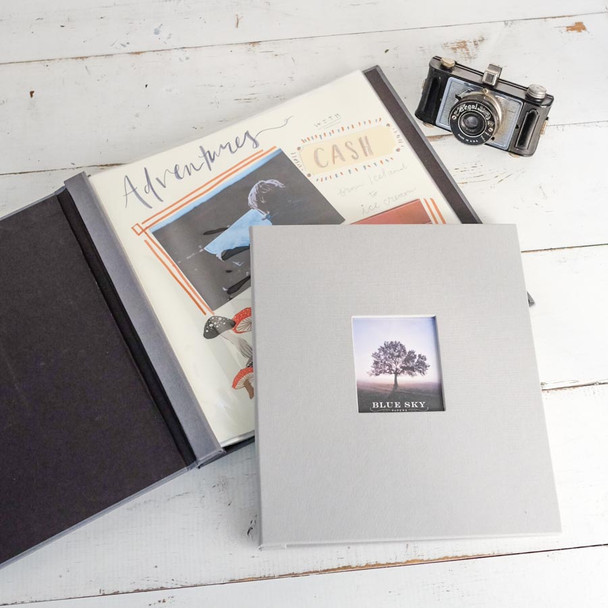 Post-Bound Scrapbook with Clear Sleeves - Simply slip your completed pages into the clear sleeves - by Blue Sky Papers