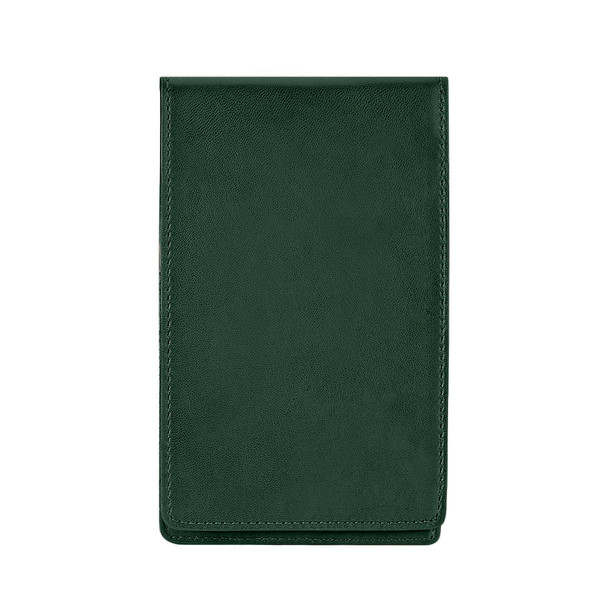 Golf Yardage/Scorecard Cover - Green Leather - Blue Sky Papers