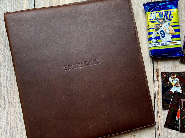 Leather Sports Card Binder