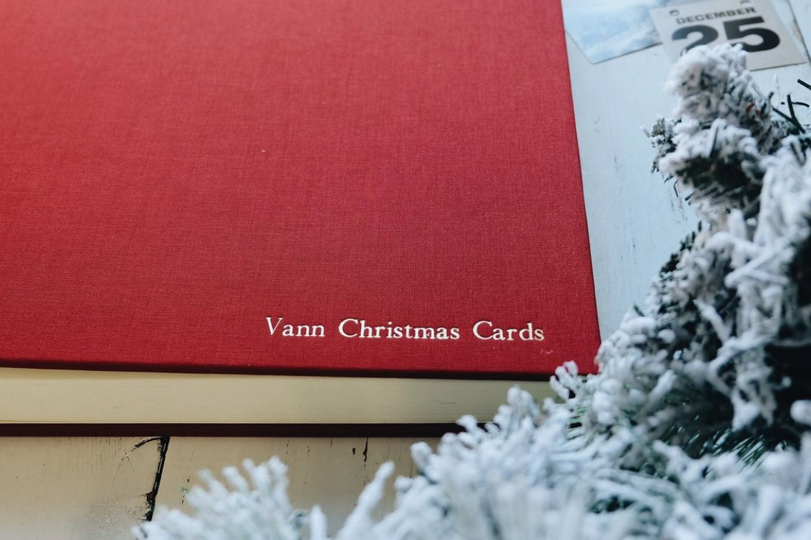 Christmas Cards of Past Keepsake Book