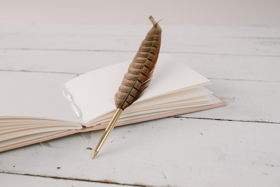 Artisan Book with Ivory Pages and Deckle Edge - Blue Sky Papers