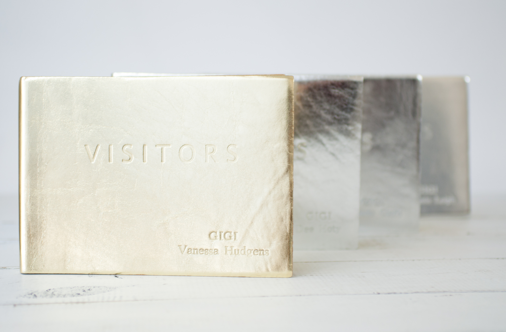 Personalized Metallic Leather Books from Blue Sky Papers