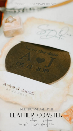Leather-Coaster-Save-the-dates_blue-sky-papers