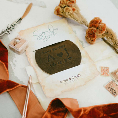 Leather-coaster-save-the-dates_blue-sky-papers (1 of 1)-3