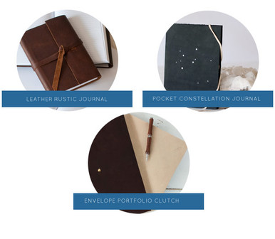 Gifts for College Students - personalized, handmade journals - by blueskypapers.com