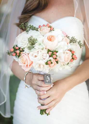 Wedding Bouquet Photo Charm of Loved One