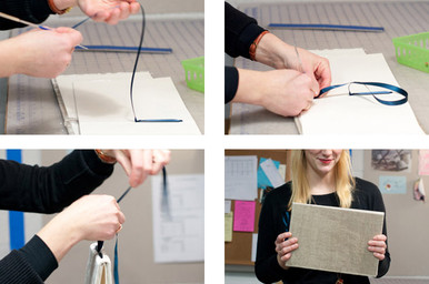 Making of the Artisan Book - a velvet guestbook by Blue Sky Papers