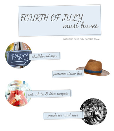 Fourth of July Must Haves from the team at Blue Sky Papers