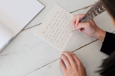 Have a trusted family member or friend fill out the guest book before guests arrive; this way, guests will have a great example of what you'd like in your guest book! 