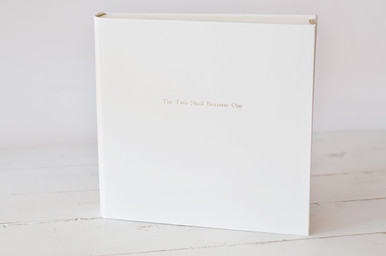 Personalization Ideas for wedding photo albums - The Two Shall Become One