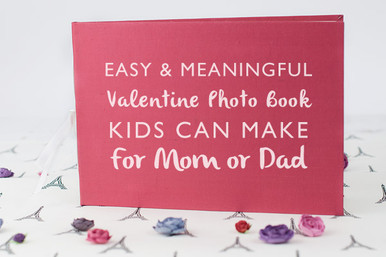 Have kids write what they love about their parents on paper hearts, along with adding photographs decorated with scrapbook paper and wash tape