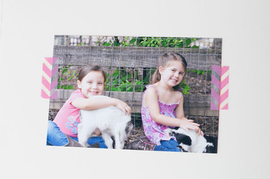 Valentine Craft Ideas for Kids - Photo Scrapbook with ValentineWashi Tape