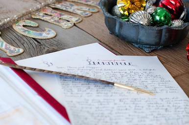 Pen a Letter from Santa and leave it next to the empty plate of Christmas cookies for your children to find on Christmas morning.