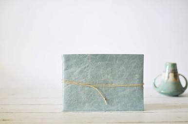 Distressed Leather Guest Book from Blue Sky Papers